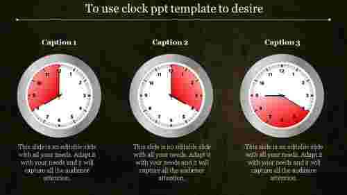 clock ppt template-To use clock ppt template to desire